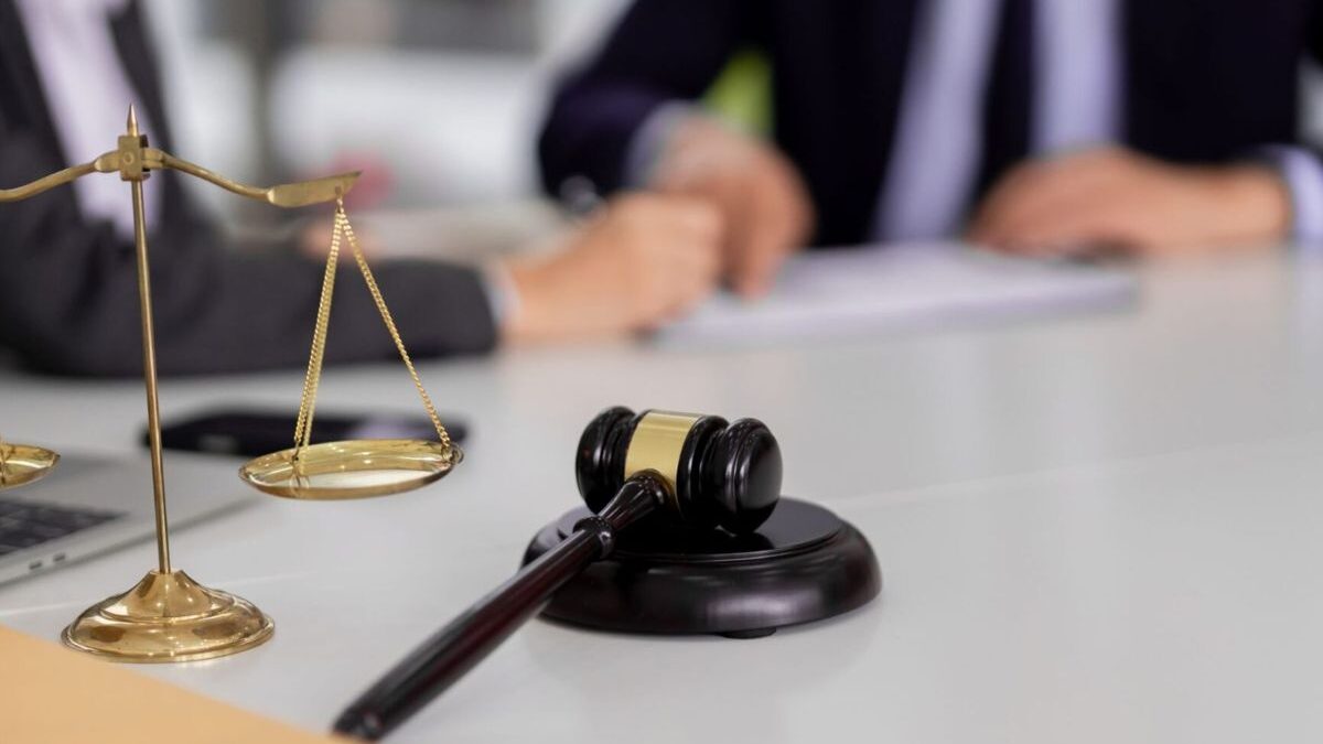 Lawyers reviewing a discrimination case in New York